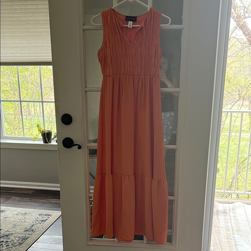 Elegant Orange Maxi Dress